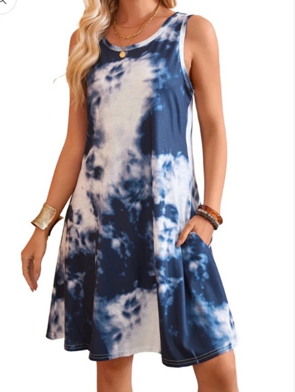SURVIVAL tie dye tank dress M